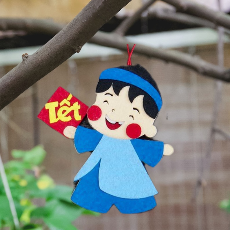 Móc Treo Trang Trí Ngày Tết "TÂN phát tấn tài thêm tấn lộc"